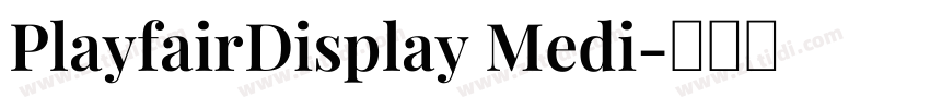 PlayfairDisplay Medi字体转换